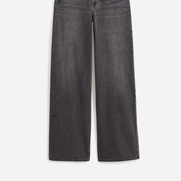 MADEWELL Petite Superwide Leg Jeans In Kingswood Wash - Picture 6 of 10